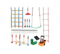 Parcours Ninja Pour Enfants Slackline 1×1524cm Capacité 226,8kg Pour Arrière-Cour