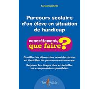 Parcours scolaire d'un élève en situation de handicap Clarifier les démarches administratives et identifier les personnes-ressources. Repérer les étapes clés et détailler les compensations possibles.