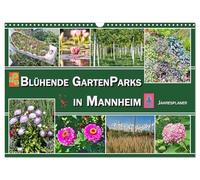 Parcs de jardins en fleurs à Mannheim, Version française (Calendrier mural 2026 DIN A3 portrait), Calendrier CALVENDO mensuel