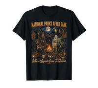 Parcs nationaux After Dark Camping Folklore Big Foot Mothman T-Shirt Graphique avec Valeur