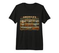 Parcs nationaux américains T-Shirt Haut de Gamme