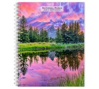 Parcs nationaux | Calendrier hebdomadaire de fiançailles 2026 de 15,2 x 19 cm à spirale à spirale | Nouvelle image en couleur chaque semaine | BrownTrout | Scenic Yosemite Yellowstone