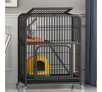 Parcs pour Petits Animaux Cage À Chat,Cages À Chat D'intérieur Grandes avec Bac À Litière Cages À Chat D'intérieur Enclos sur Roues pour Chaton Guinée(Size:78 * 55 * 100cm,Color:6pcs) Wisdom