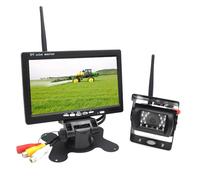 Pardarsey Caméra de recul sans fil améliorée avec écran LCD de 17,8 cm, moniteur de recul sans fil pour camion à ordures, grue, bulldozer, moissonneuse-batteuse, tracteur, excavatrice