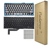 Pardarsey Clavier d'ordinateur portable de rechange QWERTZ DE pour MacBook Pro 15" A1398 2013 2014 2015 Retina W/vis avec rétroéclairage