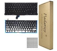 Pardarsey Clavier d'ordinateur portable de remplacement allemand QWERTZ DE compatible avec MacBook Pro A1502 13" fin 2013-2015 avec rétroéclairage
