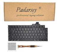 Pardarsey Clavier QWERTZ de rechange allemand compatible avec MacBook Air M2 Retina 13,6" A2681 2022 Bleu foncé (minuit) Année Clavier + vis + tournevis