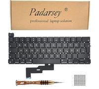 Pardarsey Clavier QWERTZ de rechange allemand compatible avec MacBook Pro 13" A2338 2020 2022 année Clavier + vis + tournevis