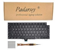 Pardarsey Clavier QWERTZ de rechange allemand compatible avec MacBook Pro 14" A2442, 16" A2485 2021 - Clavier + vis + tournevis