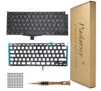 Pardarsey Clavier QWERTZ de rechange rétroéclairé allemand compatible avec MacBook Air Retina 13" M1 A2337 fin 2020 + vis + tournevis