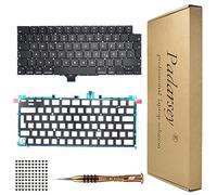 Pardarsey Clavier QWERTZ de rechange rétroéclairé allemand compatible avec MacBook Pro 14" A2442, 16" A2485 2021 - Clavier + vis + tournevis