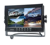 Pardarsey Écran TFT LCD 9" pour voiture - Télécommande - 4 canaux - 4 broches - Entrées vidéo - Résistant aux chocs - 12 V-24 V - 800480HD - Parasol anti-éblouissement
