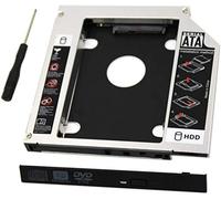 Pardarsey Plateau Adaptateur Universel 9,5 mm SATA vers SATA 2ème SSD HDD Compatible avec Ordinateur Portable Dell HP Lenovo ThinkPad Acer Gateway ASUS Sony Samsung MSI