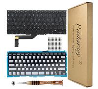 Pardarsey Remplacement de clavier de fond français clavier rétroéclairé français avec 80 vis PCE compatible avec MacBook Pro Retina 15 pouces A1398 2013-2015 avec tournevis