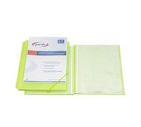 Pardo 842004 Classeur 20 pochettes spirales avec élastiques en polypropylène Vert