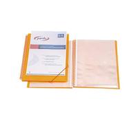 Pardo 842009 Classeur 20 pochettes spirales avec élastiques en polypropylène Orange