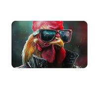 Pardon, lunettes de soleil, gros coq symboles supernaturels, impression noire, 1 pièce à séchage rapide, serviette de plage surdimensionnée 140 x 70 cm pour adultes, serviette super absorbante