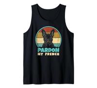 Pardon My French - Rétro Funny Frenchie | Bouledogue français Débardeur