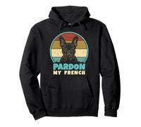 Pardon My French - Rétro Funny Frenchie | Bouledogue français Sweat à Capuche