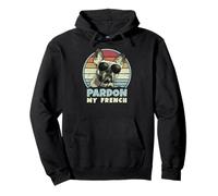 Pardon My French - Rétro Funny Frenchie | Bouledogue français Sweat à Capuche