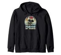Pardon My French - Rétro Funny Frenchie | Bouledogue français Sweat à Capuche