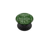 Pardonne 70x7 Seventy Times Seven Forgiven Matthew 18 21-22 PopSockets PopGrip Adhésif