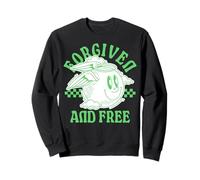 Pardonné et Libre - Verset de la Bible chrétienne Foi Sweatshirt