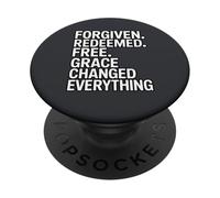 Pardonné. Racheté. Gratuit. La grâce a Tout changé PopSockets PopGrip Adhésif