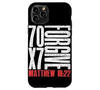 Pardonnez 70 x 7 Fois Soixante-dix Fois Sept Fois Jésus Matthieu 18:22 Coque pour iPhone 11 Pro