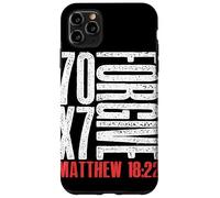 Pardonnez 70 x 7 Fois Soixante-dix Fois Sept Fois Jésus Matthieu 18:22 Coque pour iPhone 11 Pro Max