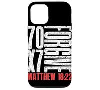 Pardonnez 70 x 7 Fois Soixante-dix Fois Sept Fois Jésus Matthieu 18:22 Coque pour iPhone 12/12 Pro