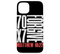 Pardonnez 70 x 7 Fois Soixante-dix Fois Sept Fois Jésus Matthieu 18:22 Coque pour iPhone 13