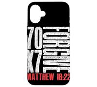 Pardonnez 70 x 7 Fois Soixante-dix Fois Sept Fois Jésus Matthieu 18:22 Coque pour iPhone 16 Plus