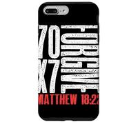 Pardonnez 70 x 7 Fois Soixante-dix Fois Sept Fois Jésus Matthieu 18:22 Coque pour iPhone 7 Plus/8 Plus