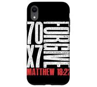 Pardonnez 70 x 7 Fois Soixante-dix Fois Sept Fois Jésus Matthieu 18:22 Coque pour iPhone XR