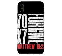 Pardonnez 70 x 7 Fois Soixante-dix Fois Sept Fois Jésus Matthieu 18:22 Coque pour iPhone XS Max