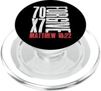 Pardonnez 70 x 7 Fois Soixante-dix Fois Sept Fois Jésus Matthieu 18:22 PopSockets PopGrip pour MagSafe