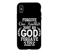 Pardonnez-Vous Les UNS aux Autres comme Dieu Vous a pardonné Coque pour iPhone X/XS