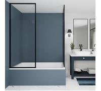 Pare Baignoire 1 volet - GELCO - ONLY Noir - 80 x 155 / 210