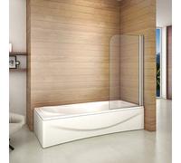 Pare-baignoire 70x130cm en verre anticalcaire pivotant à 180°