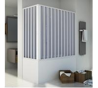 Pare baignoire 70x160CM H150 en Plastique pvc modèle Santorini avec l’ouverture centrale