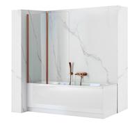 Pare-Baignoire Agat-2 80 Paroi De Baignoire Cuivre brossé 0 5X80X140CM