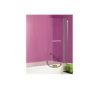 Pare-baignoire ANCOMALIN, 1 volet relevable et pivotant en verre securit transparent 5mm, profilé Silver