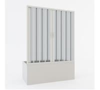 Pare-baignoire douche pliante en PVC 170 cm h 150 mod. Ibisco avec ouverture Centrale