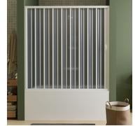 Pare-baignoire douche pliante en PVC 170 cm h 150 mod. Ibisco avec ouverture Latérale