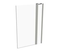 Pare-baignoire HÜPPE Design pure, avec segment fixe, 1 partie, largeur 950mm, hauteur 1500mm, 8P2001087321, Cabines de douche: Couleur du profilé verre argenté mat ESG clair
