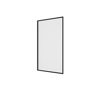 Pare baignoire noir mat style industriel - 70 x 140 cm - Verre trempé - BRADENTON