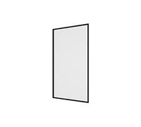 Pare baignoire noir mat style industriel - 80 x 140 cm - Verre trempé - BRADENTON