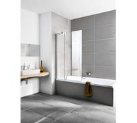 Pare Baignoire Pivotant Kermi PASA XP Chromé Brillant gauche 800x1500mm fixe Transparent