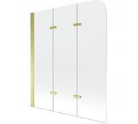 Pare-baignoire Pivotant SILLA - 120x140 cm - Paroi de baignoire Doré